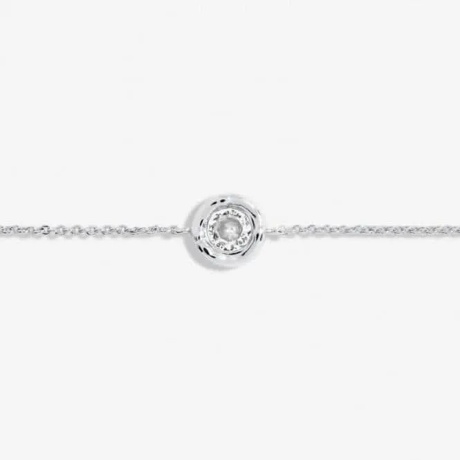 Solaria Zirconia Silver Plated 18cm   3cm Bracelet 7170
