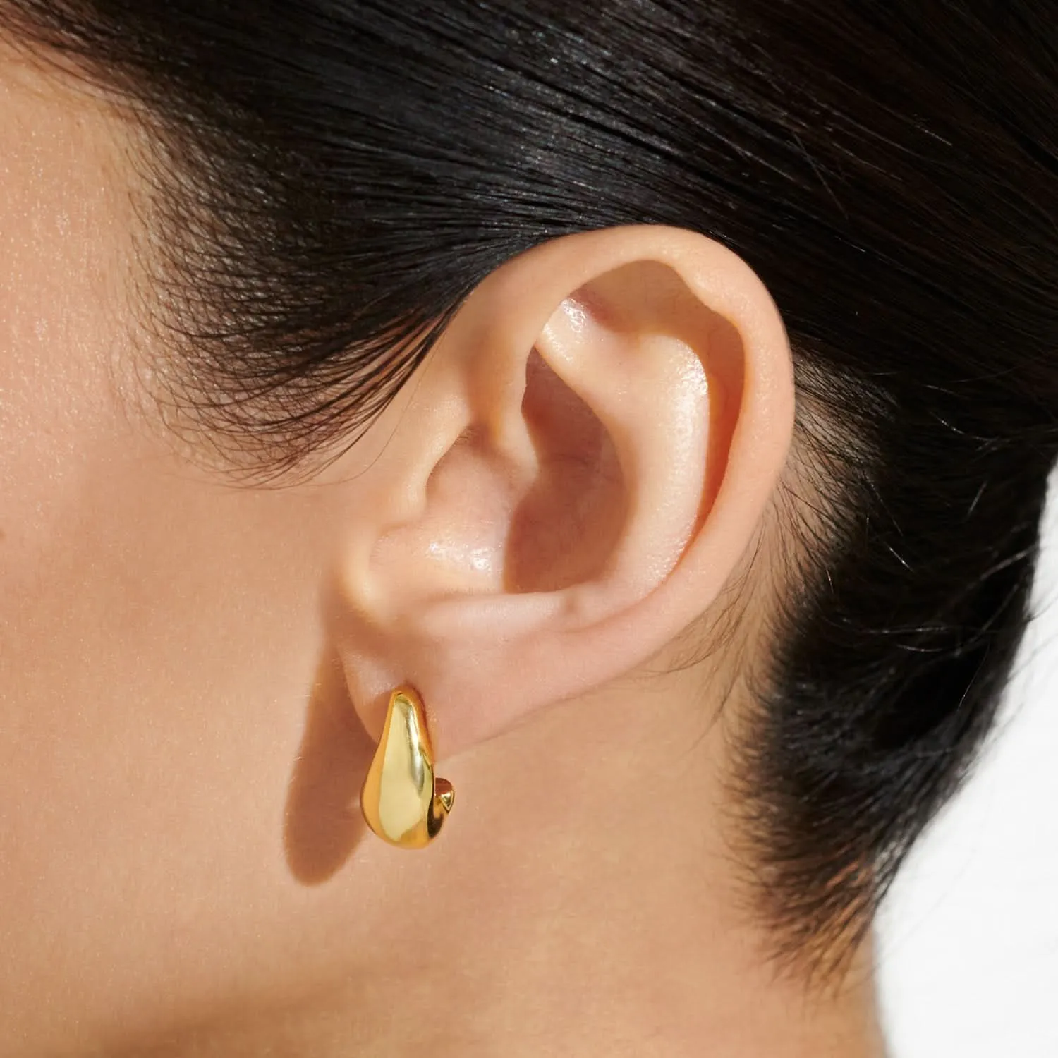 Soul Shine Droplet Gold Plated Earrings 7602