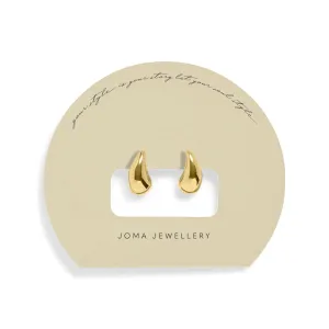 Soul Shine Droplet Gold Plated Earrings 7602
