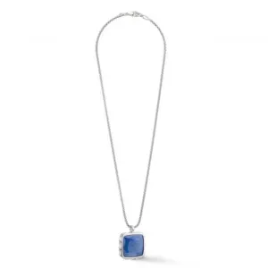Stainless Steel Blue Silver Necklace 1200/10-0717