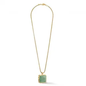 Stainless Steel Green Gold Necklace 1200/10-0516