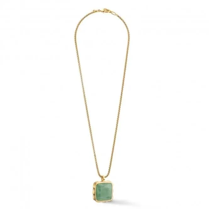 Stainless Steel Green Gold Necklace 1200/10-0516