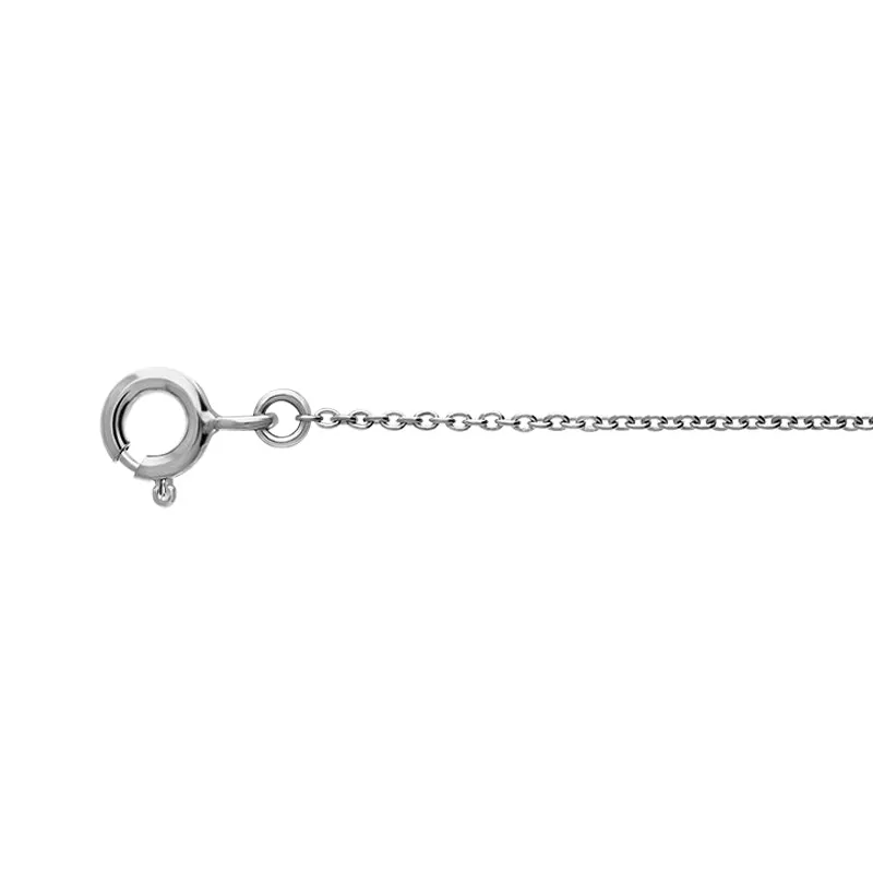 Sterling Silver 18 Inch Diamond Cut Trace Chain