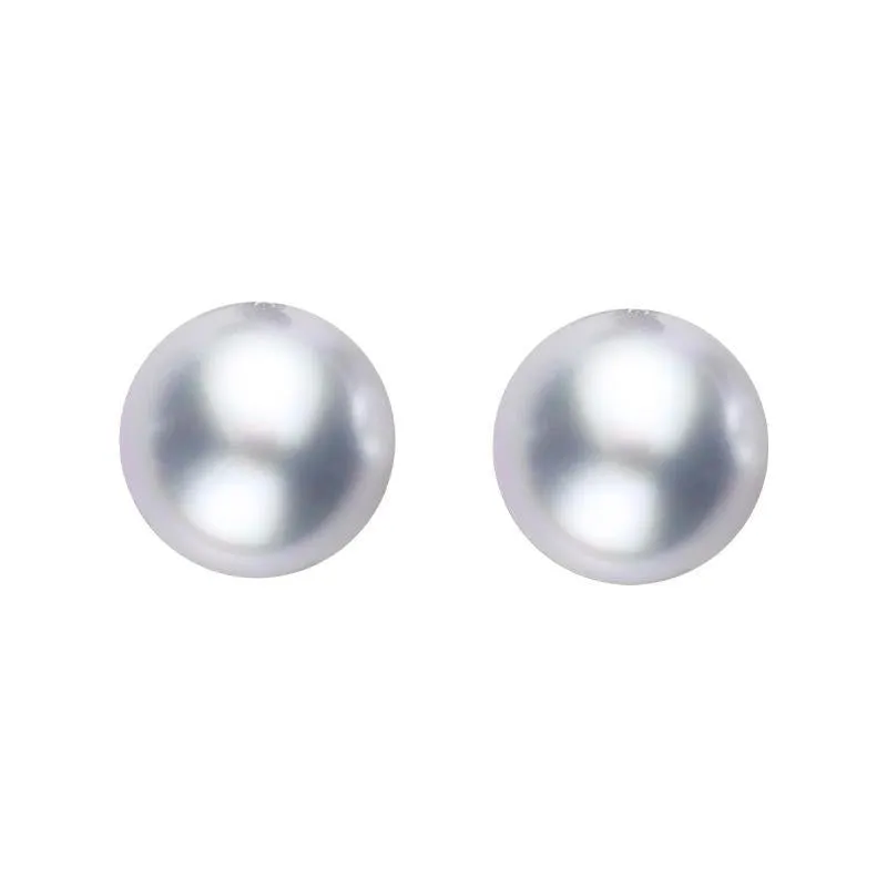 Sterling Silver 5mm Grey Freshwater Pearl Stud Earrings