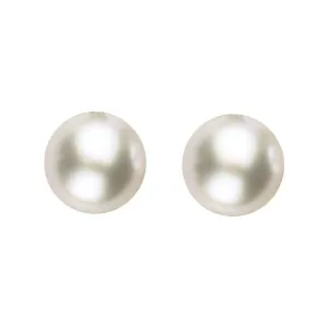 Sterling Silver 5mm White Freshwater Pearl Stud Earrings