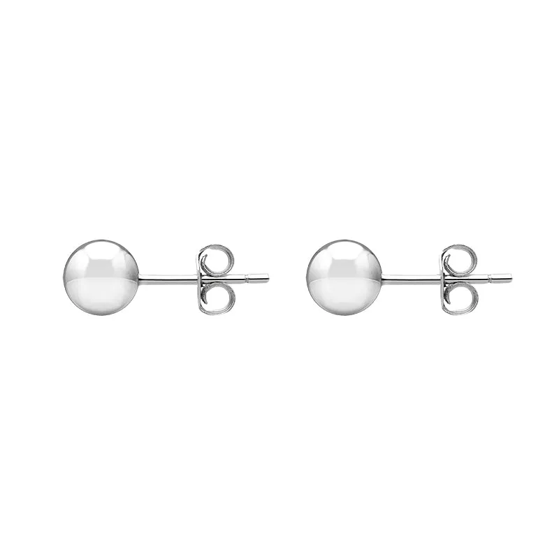 Sterling Silver 6mm Ball Stud Earrings