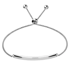 Sterling Silver Bar ID Bracelet