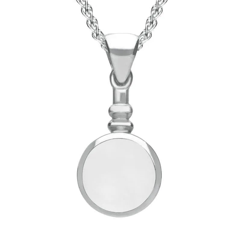 Sterling Silver Bauxite Bottle Top Necklace