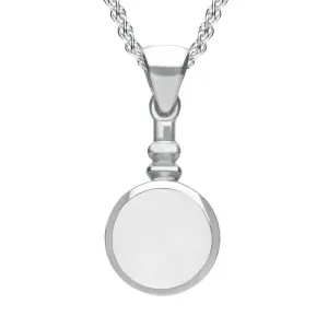 Sterling Silver Bauxite Bottle Top Necklace