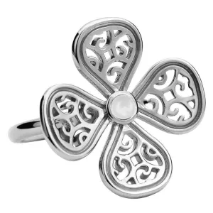 Sterling Silver Bauxite Flore Four Petal Filigree Ring