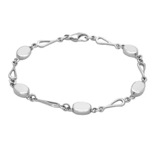 Sterling Silver Bauxite Spoon Link Bracelet
