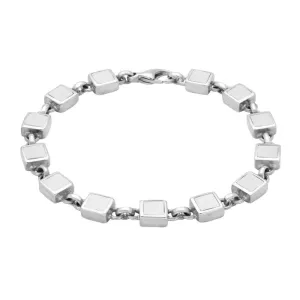 Sterling Silver Bauxite Square Bracelet
