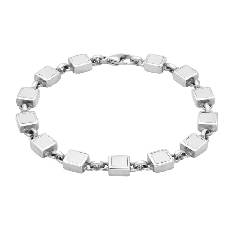 Sterling Silver Bauxite Square Bracelet