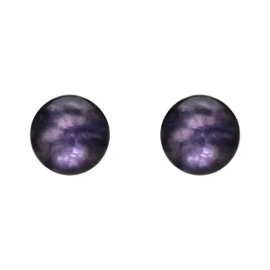 Sterling Silver Blue John 8mm Ball Stud Earrings