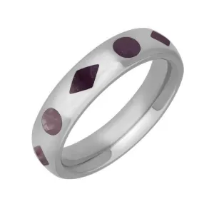 Sterling Silver Blue John Diamond Dot Pattern Wedding Band Ring