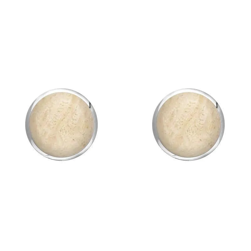Sterling Silver Coquina 5mm Classic Small Round Stud Earrings