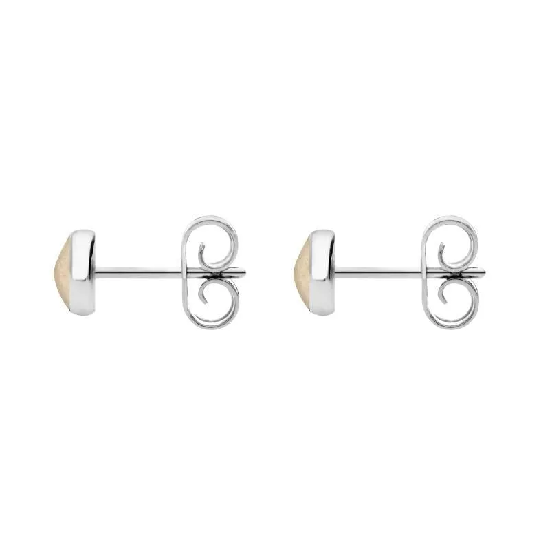 Sterling Silver Coquina 5mm Classic Small Round Stud Earrings