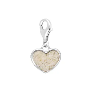Sterling Silver Coquina Barbados Heart Clip Charm