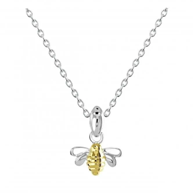 Sterling Silver Dinky Bee Gold Plate Pendant 9465GD