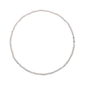 Sterling Silver Freshwater Pearl Necklace D