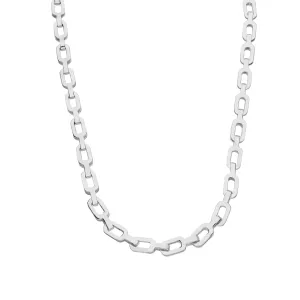 Sterling Silver Large Oval Chandelier Necklace D D