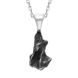 Sterling Silver Meteorite Small Unique Necklace D