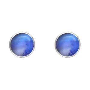 Sterling Silver Moonstone 5mm Classic Small Round Stud Earrings
