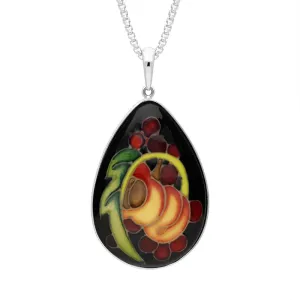 Sterling Silver Moorcroft Queens Choice Pear Necklace