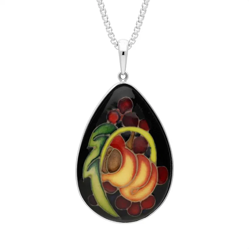 Sterling Silver Moorcroft Queens Choice Pear Necklace