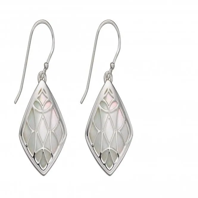 Sterling Silver Mop Trellis Earring E5810W
