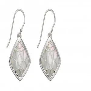 Sterling Silver Mop Trellis Earring E5810W