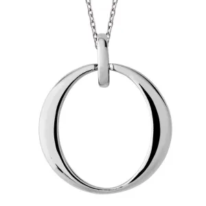 Sterling Silver Open Circle Infinity Necklace D