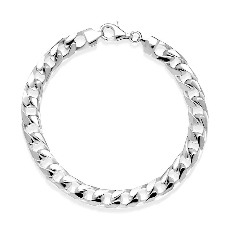 Sterling Silver Slim Curb Bracelet