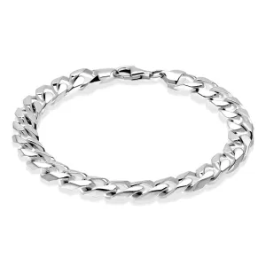 Sterling Silver Slim Curb Bracelet