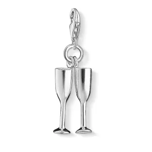 Sterling Silver Thomas Sabo Charm Club Champagne Flutes