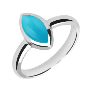 Sterling Silver Turquoise Marquise Ring