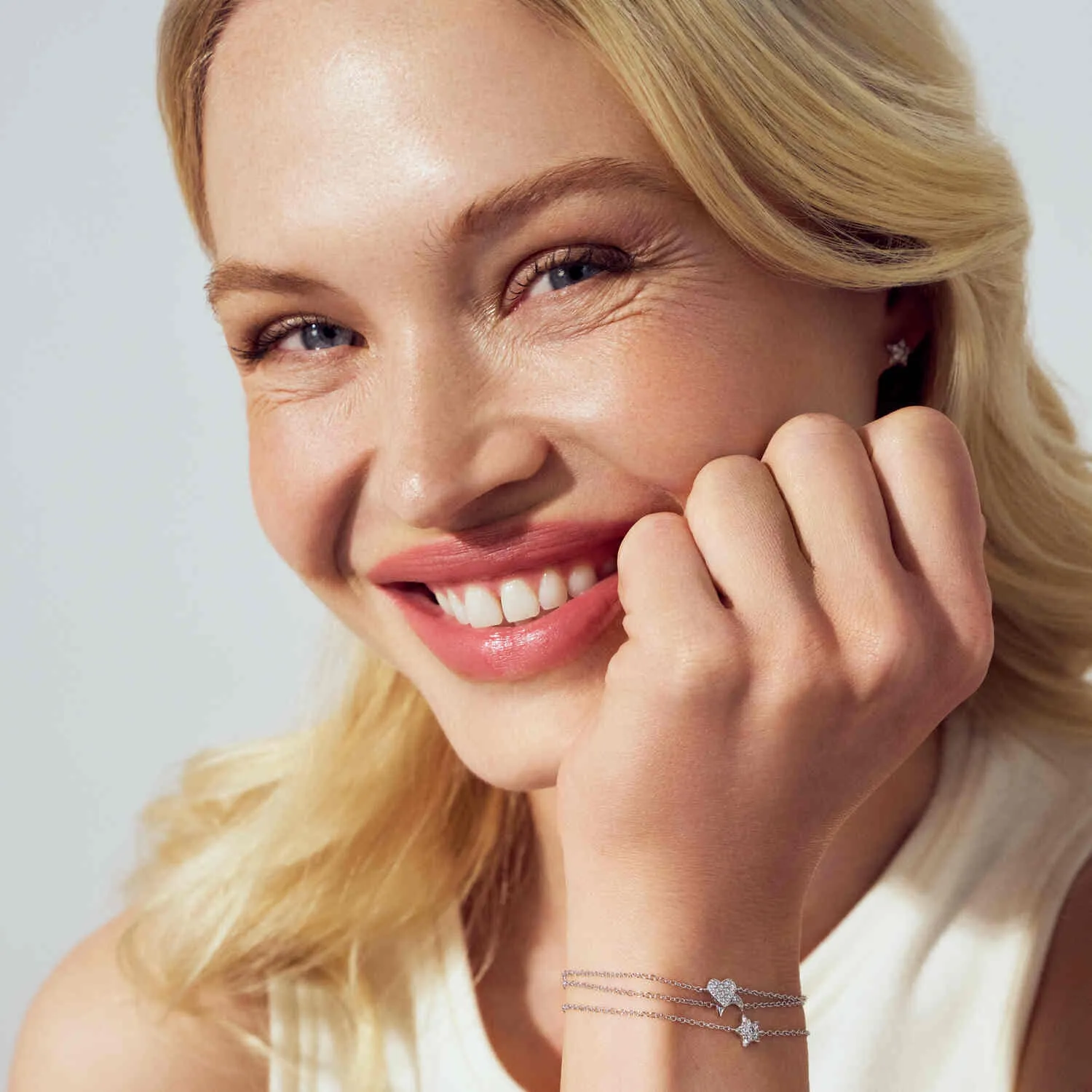 Sterling Silver White Zirconia Astri Bracelet SJ-B2706-CZ