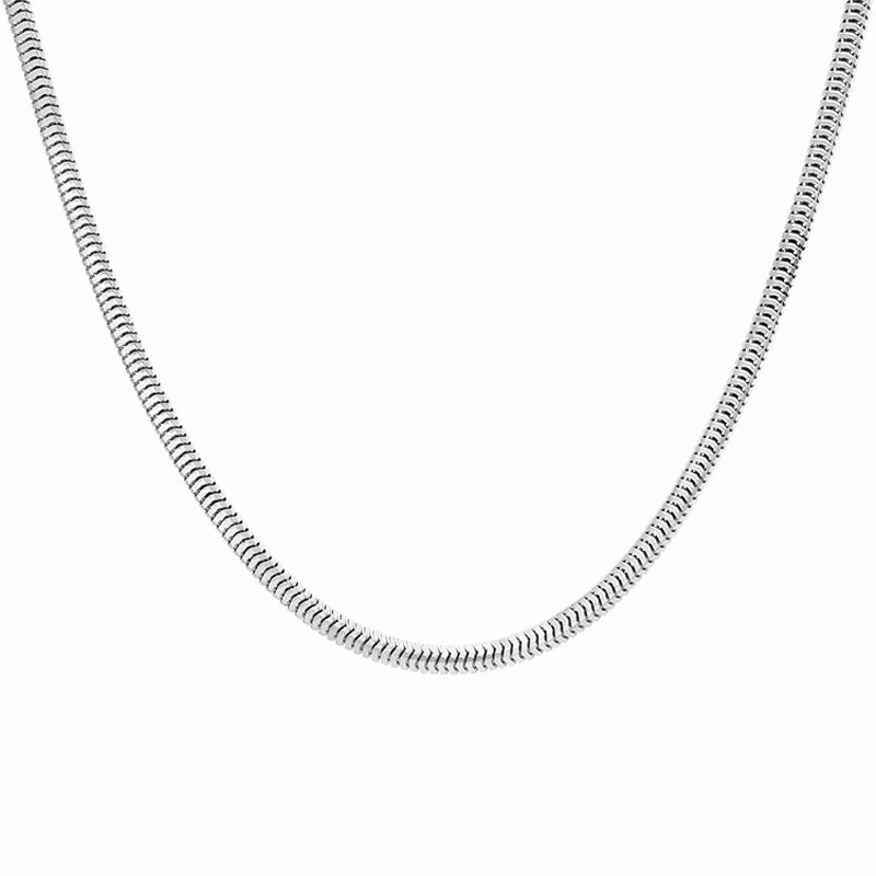 Sterling Silver 16 Inch Squared Snake Chain