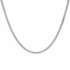 Sterling Silver 16 Inch Squared Snake Chain