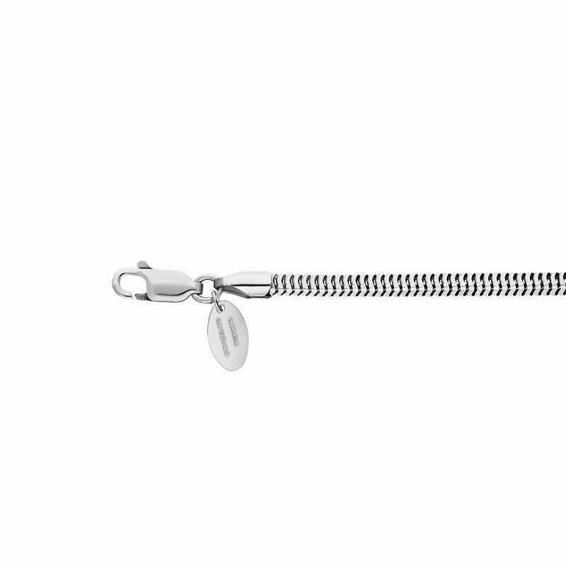 Sterling Silver 16 Inch Squared Snake Chain