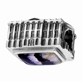 Sterling Silver Blue John Chatsworth House Charm