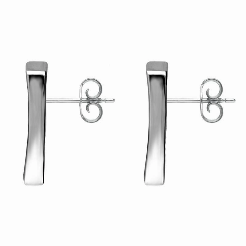 Sterling Silver Royal Crown Derby Veronese Tapered Stud Earrings D