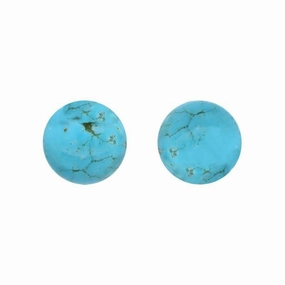 Sterling Silver Turquoise 8mm Ball Stud Earrings