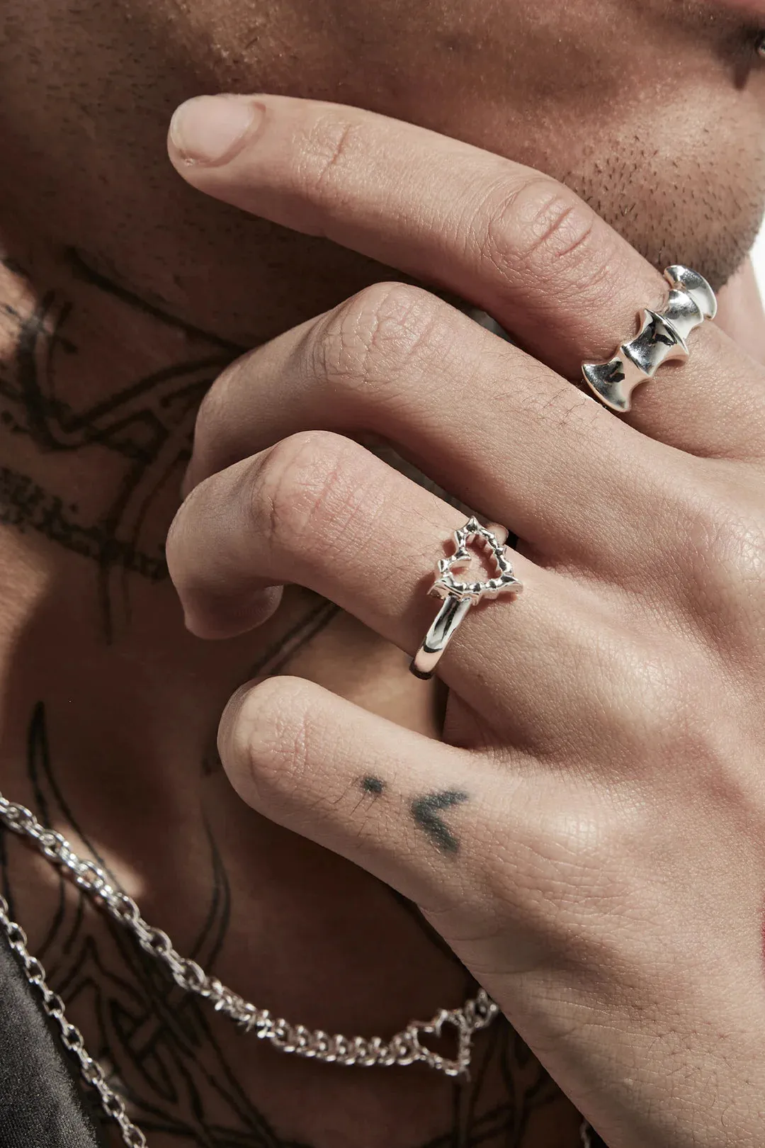 Stolen Girlfriends Club Ring - Jagged Heart Mini Ring