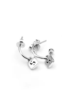 Stolen Girlfriends Club - S Logo Tag Anchor Earrings