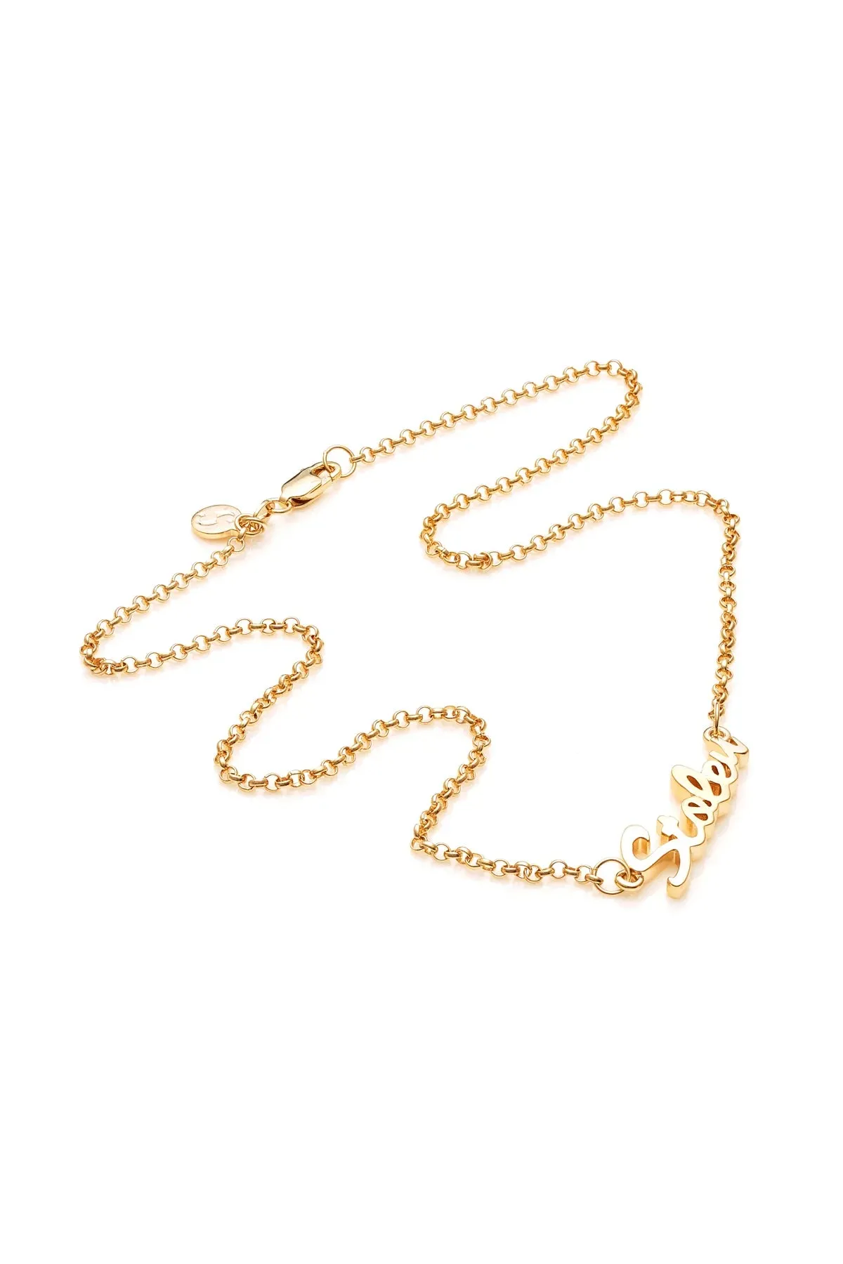 Stolen Girlfriends Club - Script Necklace Gold Plated