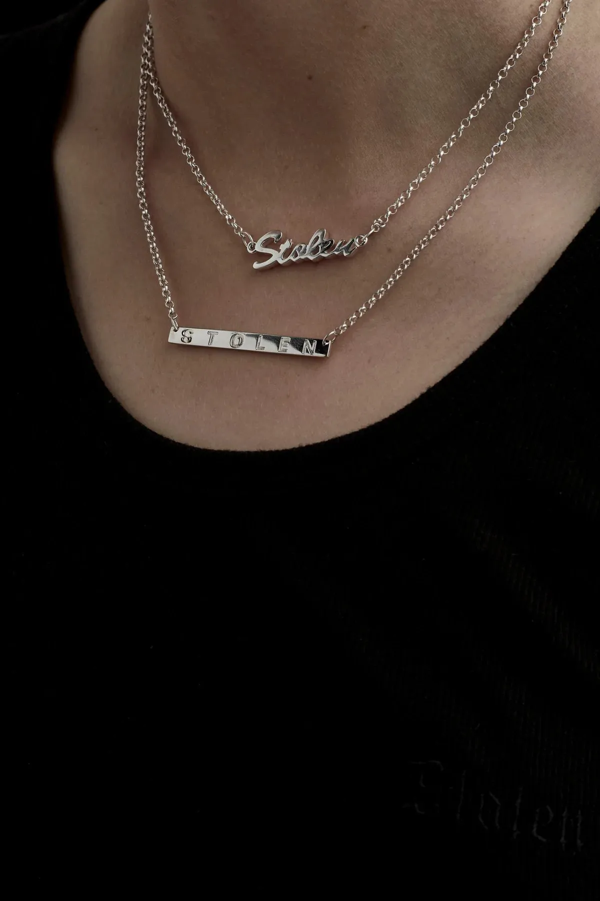 Stolen Girlfriends Club - Script Necklace