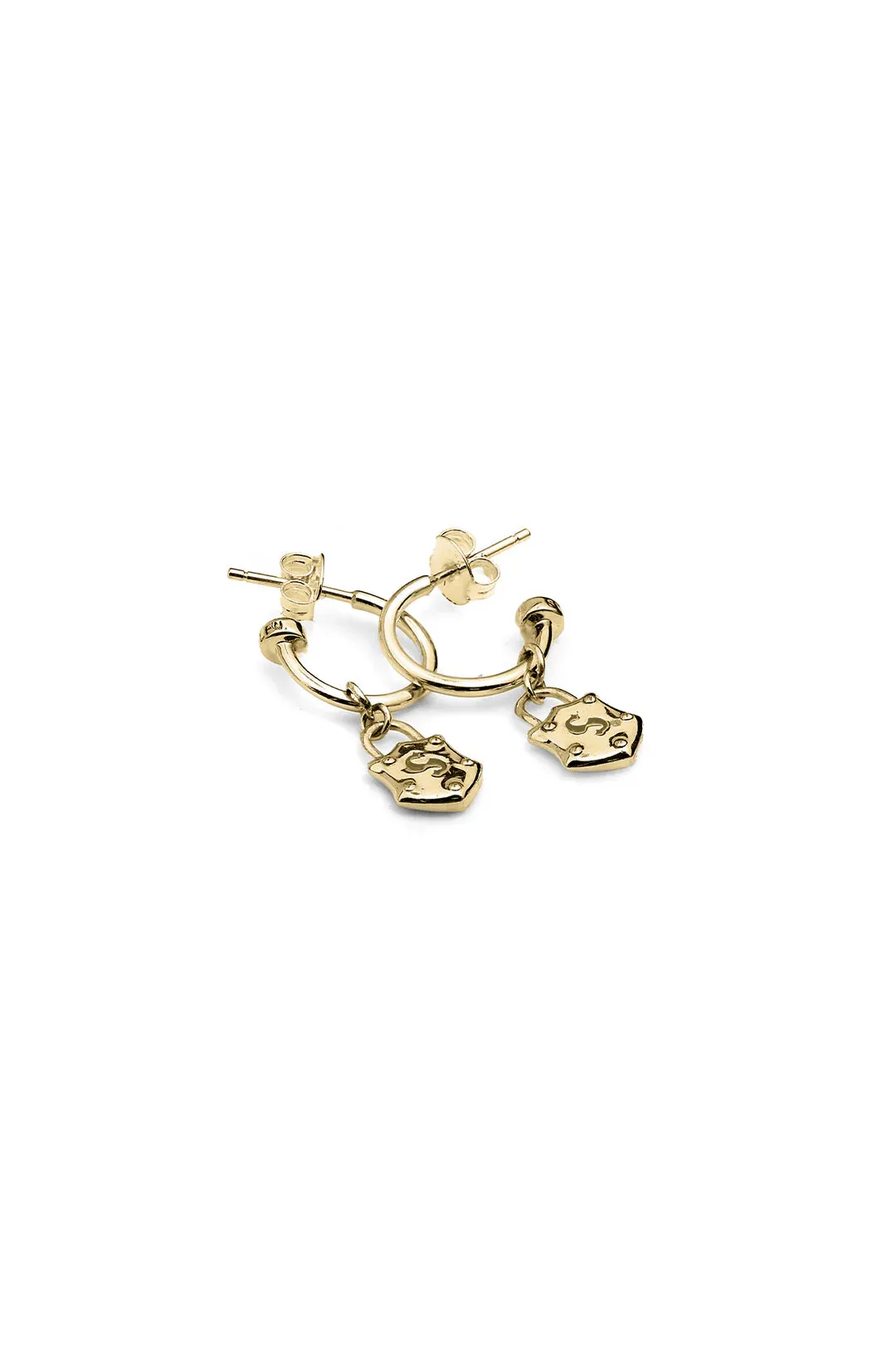 Stolen girlfriends Club - Shield Anchor Earrings Gold Plated