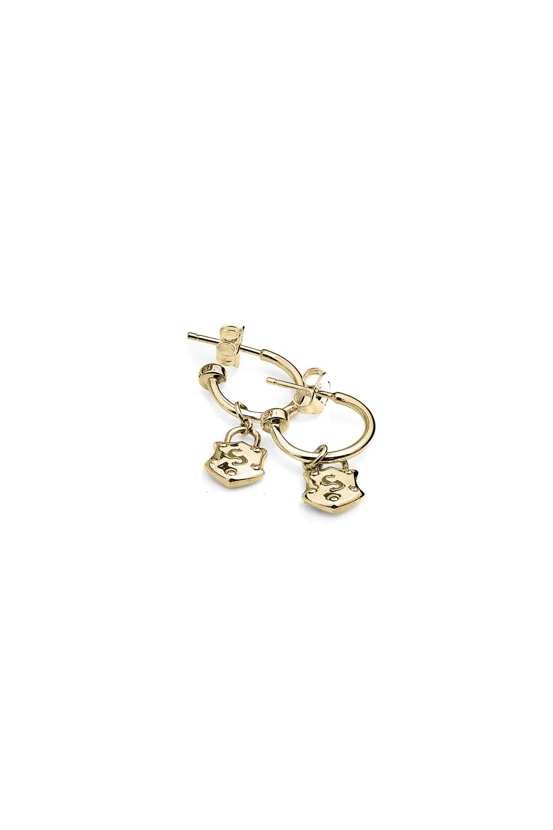 Stolen girlfriends Club - Shield Anchor Earrings Gold Plated