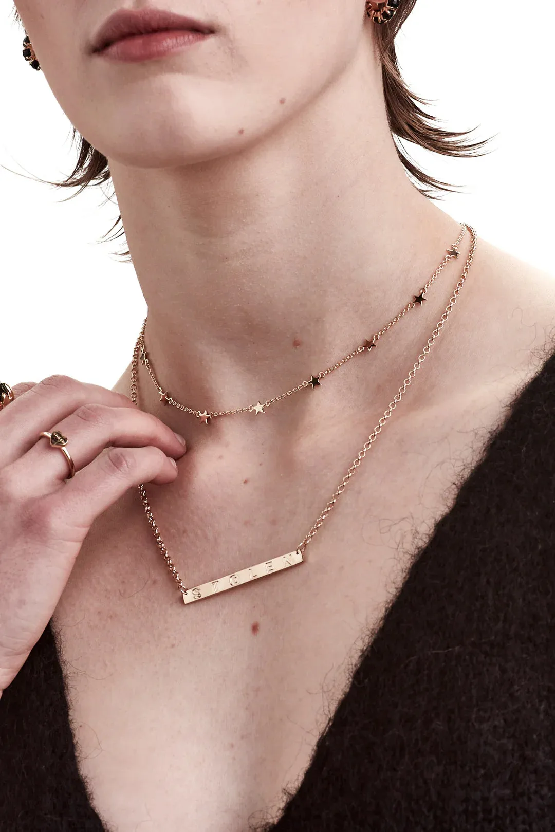 Stolen Girlfriends Club - Stolen Star Choker Gold Plate
